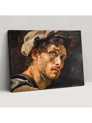 Popcasso Michelangelo Dramatik Portre Kanvas Tablo