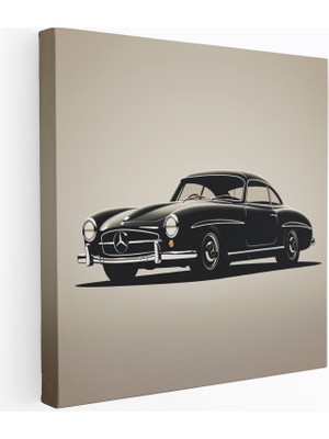 Popcasso Sanat Temalı Mercedes Kanvas Duvar Tablosu