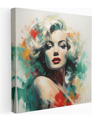 Popcasso Marilyn Monroe Soyut Izlenimci Kanvas Tablo