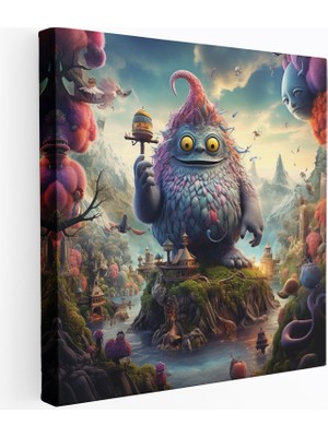 Popcasso Fantastik Temalı Minions Manzarası Kanvas Tablo