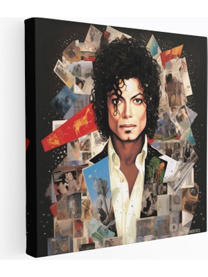 Popcasso Michael Jackson Albüm Kapakları Kanvas Tablo