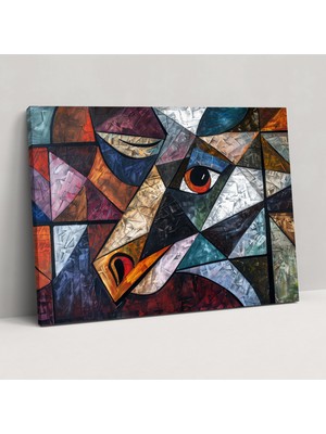 Popcasso Pablo Picasso Tarzı Kanvas Duvar Tablosu Sanatı