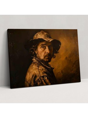 Popcasso Rembrandt Temalı Kanvas Duvar Tablosu