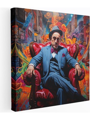 Popcasso Graffiti Stili Godfather Kanvas Tablo