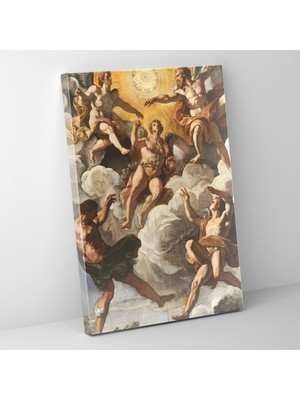 Popcasso Raffaello Sanzio Temalı Kanvas Duvar Tablosu