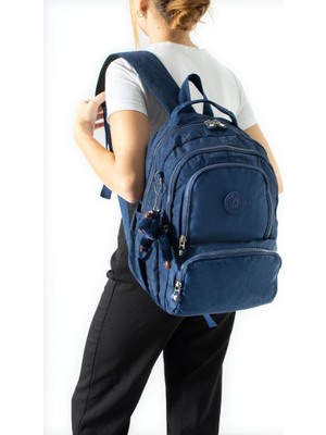 Baginn Unisex Okul Çantası Lise Ortaokul Üniversite Sırt Çantası 40*30 cm Hafif Klinkır Kumaş Çok Cepli 4h