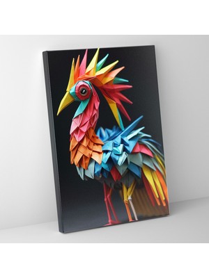 Popcasso Eğlenceli Origami Temalı Kanvas Tablo