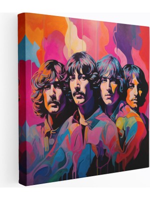 Popcasso Pink Floyd Temalı Pop Art Kanvas Tablo
