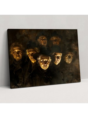 Popcasso Rembrandt Esintili Kanvas Tablo Duvar Sanatı