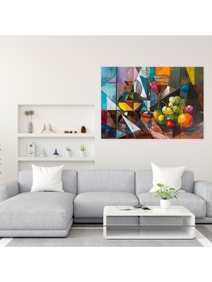 Popcasso Kübizm Sanatıyla Pablo Picasso Kanvas Tablo