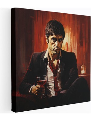 Popcasso Dünya Senindir Temalı Scarface Duvar Tablosu