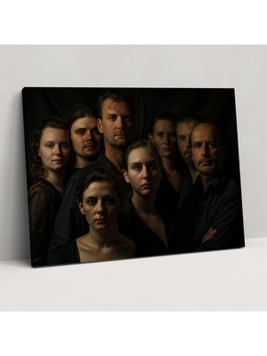 Popcasso Portre Sanatı Rembrandt Temalı Kanvas Tablo
