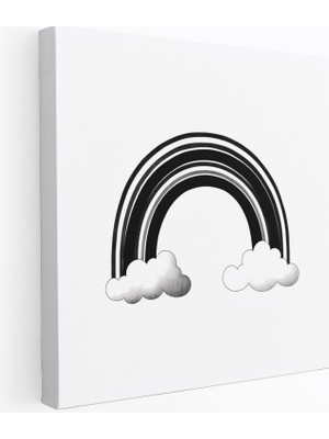 Popcasso Minimalist Gökkuşağı Modern Şıklık Duvar Tablosu