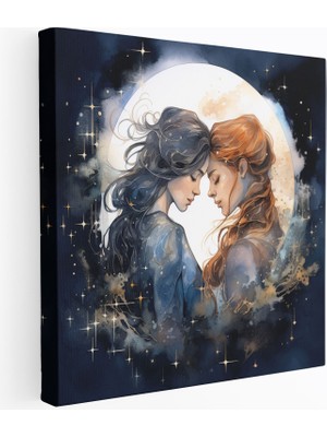 Popcasso Romantik Aşk Temalı Kadınlar Kanvas Tablo