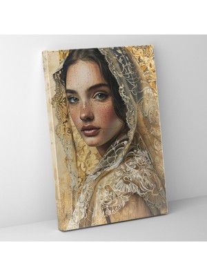 Popcasso Raffaello Sanzio Portre Dekoratif Kanvas Tablo