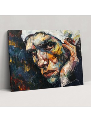 Popcasso Vincent Van Gogh Portresi Dekoratif Kanvas Tablo