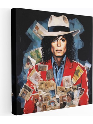 Popcasso Müzikal Yolculuk Temalı Michael Jackson Duvar Tablosu