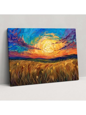 Popcasso Vincent Van Gogh Buğday Tarlaları Kanvas Tablo