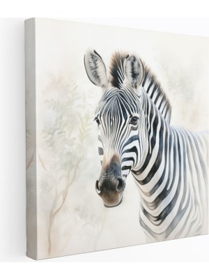 Popcasso Suluboya Zebra Kanvas Tablo
