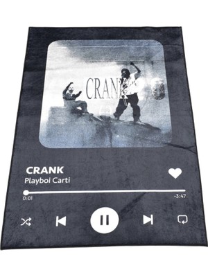 Kilim Antik Dekoratif Crank Playboi Carti Tasarım Digital Baskı Makine Halısı 1767 - Yeni - Çok Renkli