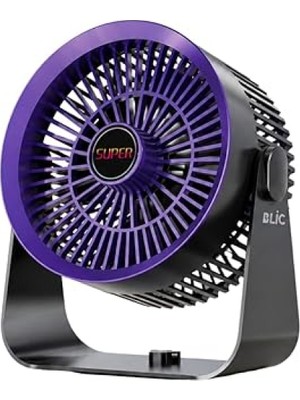 Empressco Şarjlı Masaüstü Fan, Sessiz, 4 Seviyeli, Uzun Süreli Soğutma