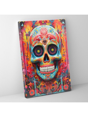 Popcasso Modern Tasarımlı Los Muertos Kanvas Tablo