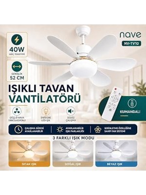 Empressco Işıklı Tavan Vantilatörü 6 Kanat, Serinlik ve Şıklık Sunar