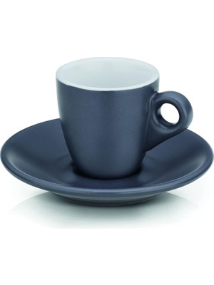 Hsc Bilişim Kela Mattia Espresso Fincan Seti 2'li Gri 50 ml