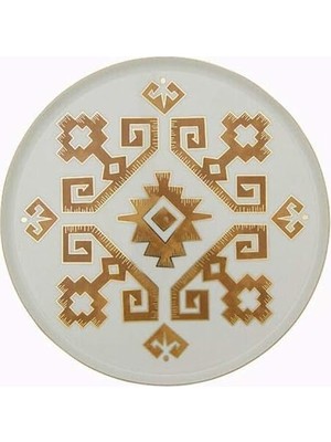 Hsc Bilişim Porland Arabesque Desen Düz Tabak 18CM
