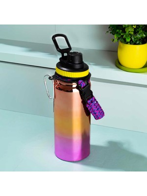 Hsc Bilişim Cooker 1395-1 Paslanmaz Çelik Sızdırmaz Çift Katmanlı Taşıma Askılı Çay Kahve Termosu Bakır 700 ml
