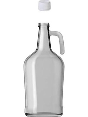 Hsc Bilişim Paşabahçe 3 Litre Kulplu Galon Cam Şişe Yağlık Plastik Kapaklı Şeffaf Yağdanlık