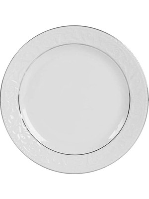 Hsc Bilişim Porland Hazan Platin Yaldız Düz Tabak Tekli 25CM