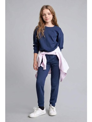 DeFacto Jogger Fit Esnek Belli Cepli Eşofman Altı Kız Çocuk Y1226A626AU