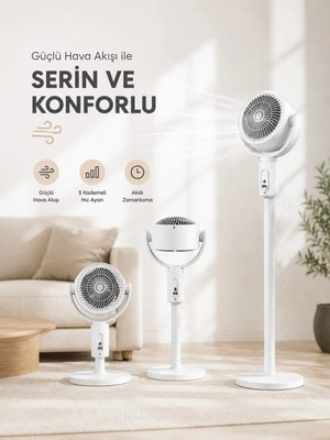 Mestore Sessiz Çalışma Özelliğiyle Rahat Kullanım Sunan Dikey Vantilatör