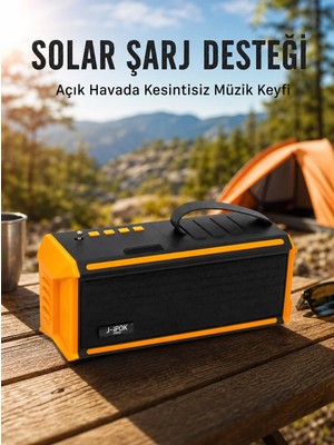 Mestore J-Ipox P520 Taşınabilir Bluetooth Hoparlör Güçlü Ses + Radyo Yeni Nesil