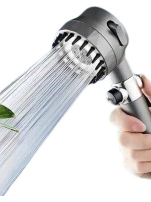 Epilons Yüksek Performanslı Masaj Etkili Su Tasarruflu Duş Başlığı Krom Kaplama Uzun Ömürlü