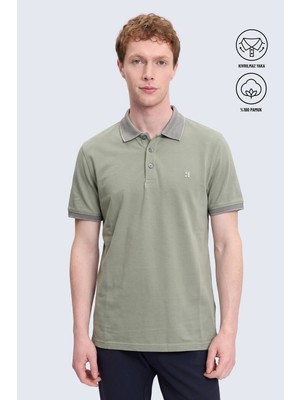 Hatemoğlu Yeşil Regular Fit 100% Pamuklu Polo Yaka Tişört