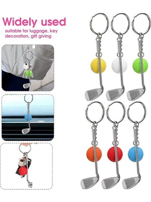 Beruflic Gerçekçi Golf Tasarımlı Şık Anahtarlık Kolye Çanta Süsü Golf Keychain