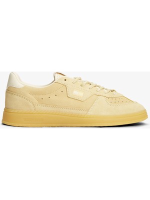 Tommy Hilfiger The Greenwich Edge Suede Kadın Sarı Spor Ayakkabı.zf9