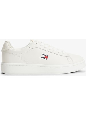Tommy Hilfiger Archive '98 Kadın Bej Spor Ayakkabı.ybl