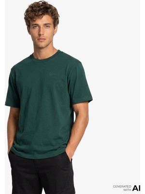Karl Kani Signature Washed Oversized Erkek Yeşil T-Shirt.grn