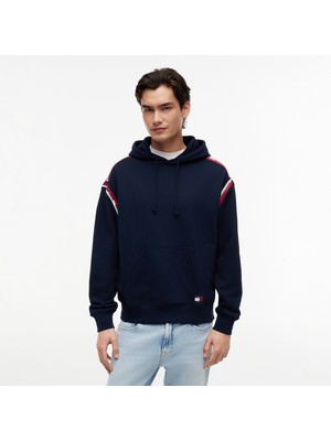 Tommy Hilfiger Relaxed Tape Erkek Lacivert SWEATSHIRT.C1G