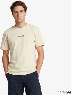 Timberland Triple Tree Graphic Erkek Gri T-Shirt.-