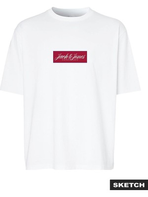 Jack & Jones Erkek Gögüs Baskili Kisa Kollu Tisört - Norrebro
