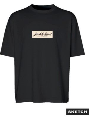 Jack & Jones Erkek Gögüs Baskili Kisa Kollu Tisört - Norrebro