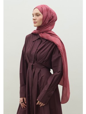 Fresh Scarfs Nara Pamuk Floş Jakarlı Şal Vintage Rose