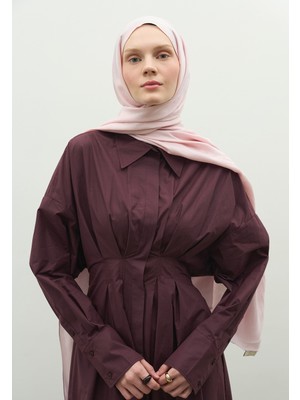 Fresh Scarfs Nara Pamuk Floş Jakarlı Şal Pudra