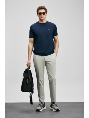 Lufian Daxon Smart Erkek Chino Pantolon Slim Fit Taş