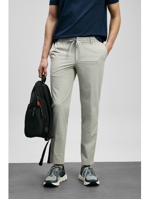 Lufian Daxon Smart Erkek Chino Pantolon Slim Fit Taş