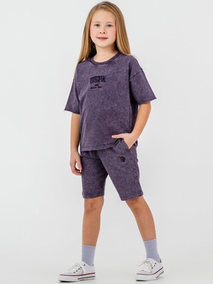 U.S. Polo Assn. U.s. Polo Assn Kids 9-14 Yaş Takım - Lila